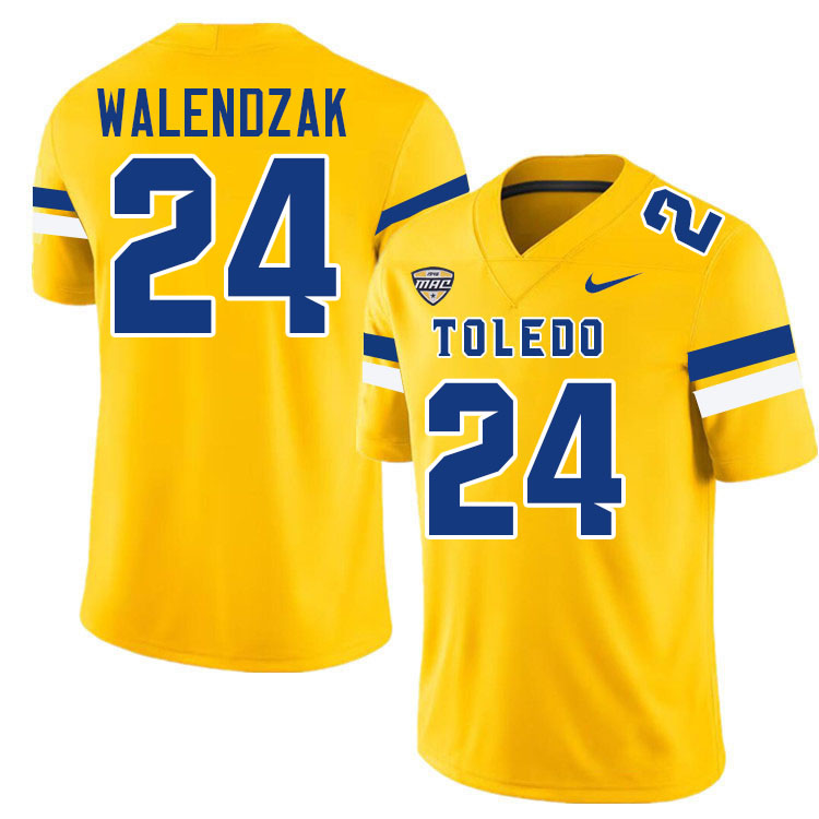 Connor Walendzak Toledo Jersey,Toledo Rockets #24 Connor Walendzak Jersey Youth College-Gold